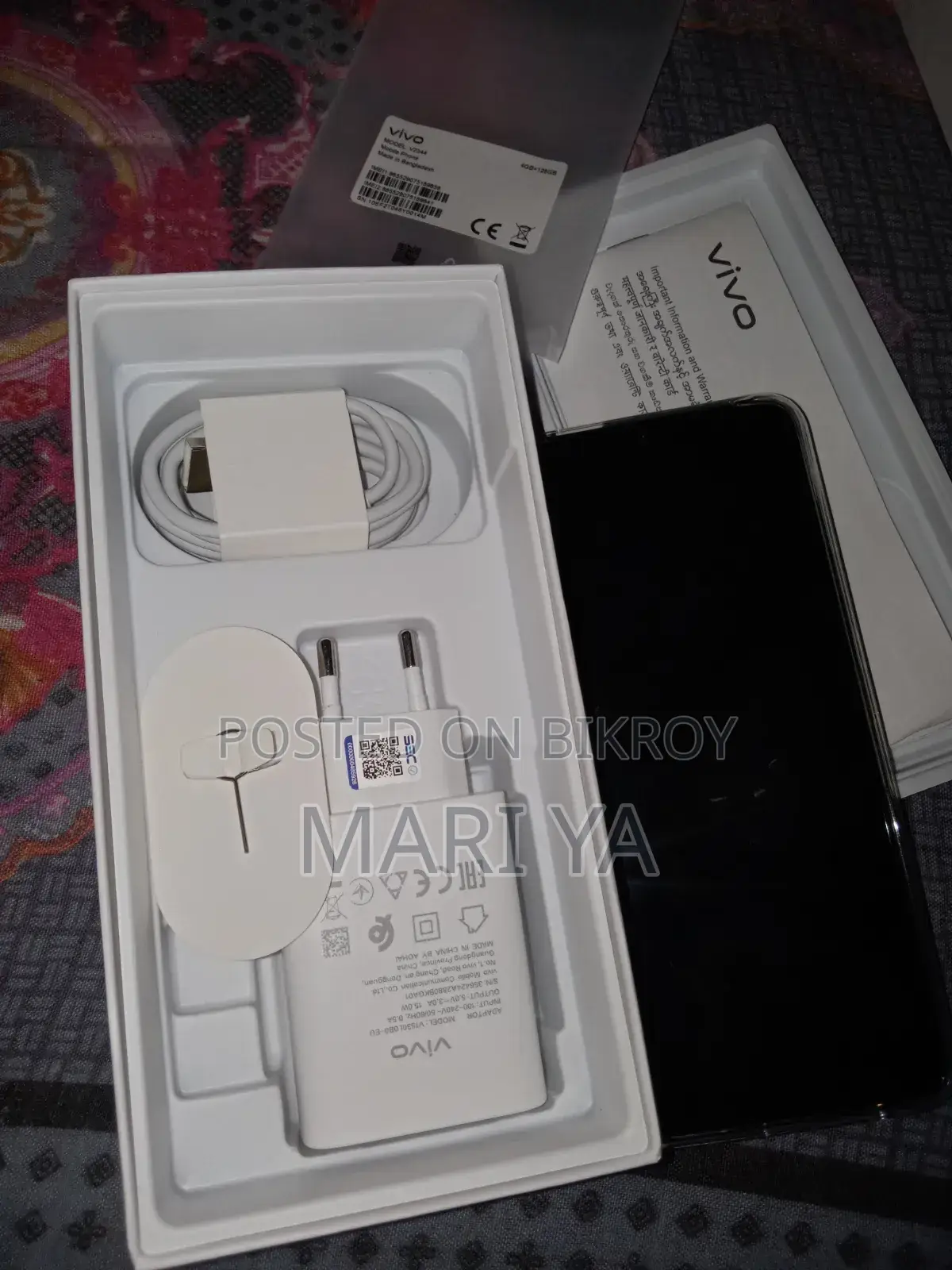 New Vivo Y03t 128 GB Black