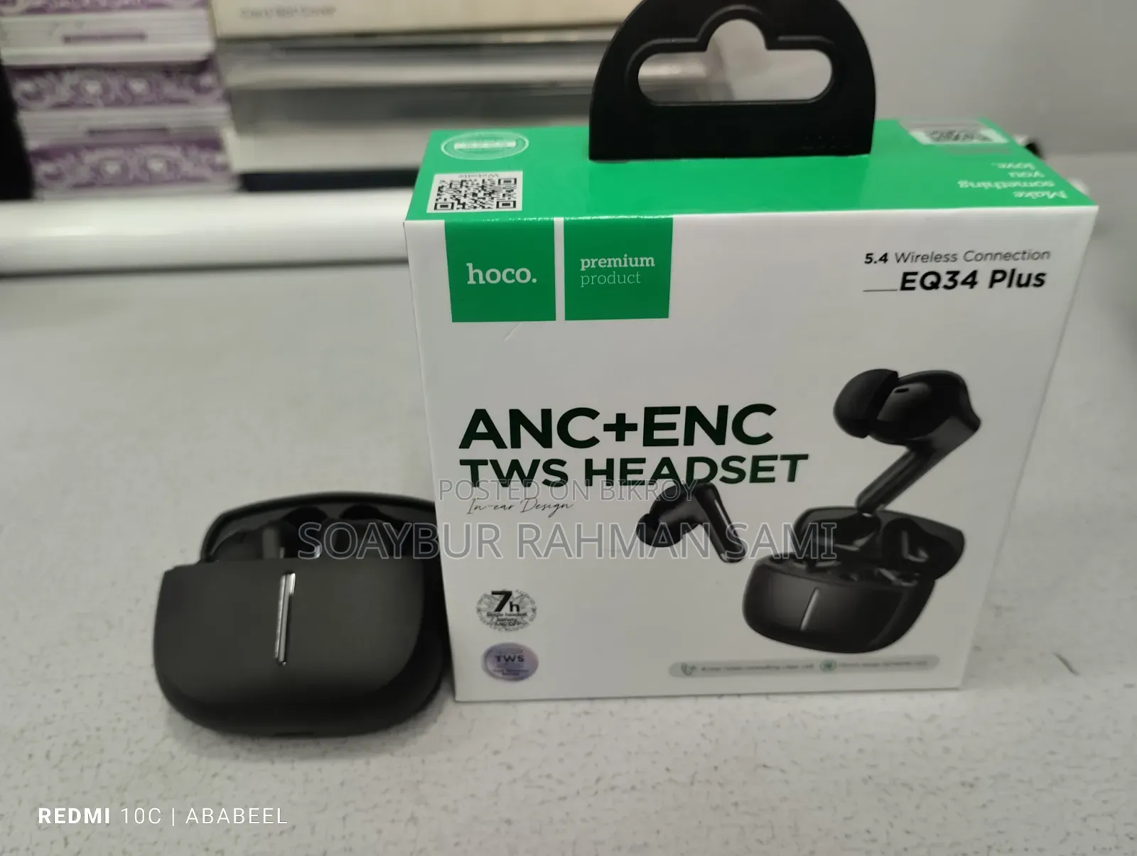 Hoco EQ34 Plus Earbuds (ANC+ENC)