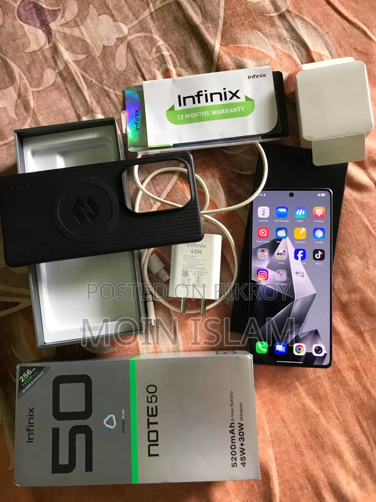 Infinix Note 50 4G 256 GB Black