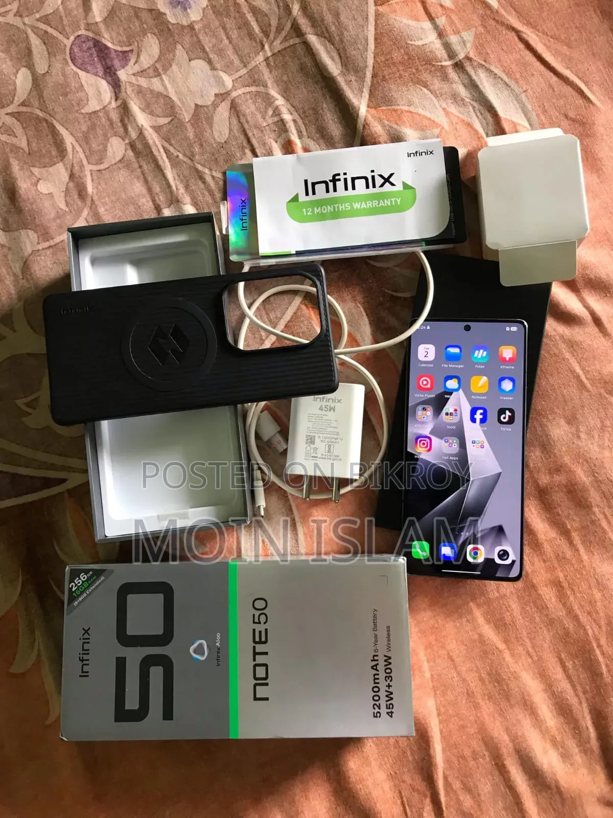 Infinix Note 50 4G 256 GB Black
