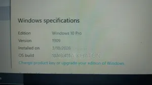 Laptop 8GB Intel SSD 256GB