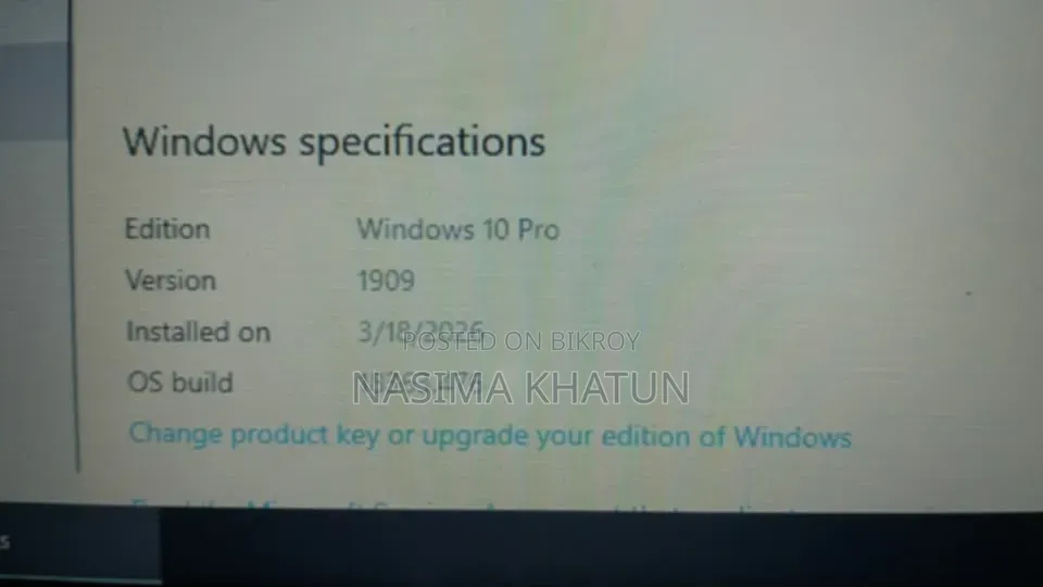 Laptop 8GB Intel SSD 256GB