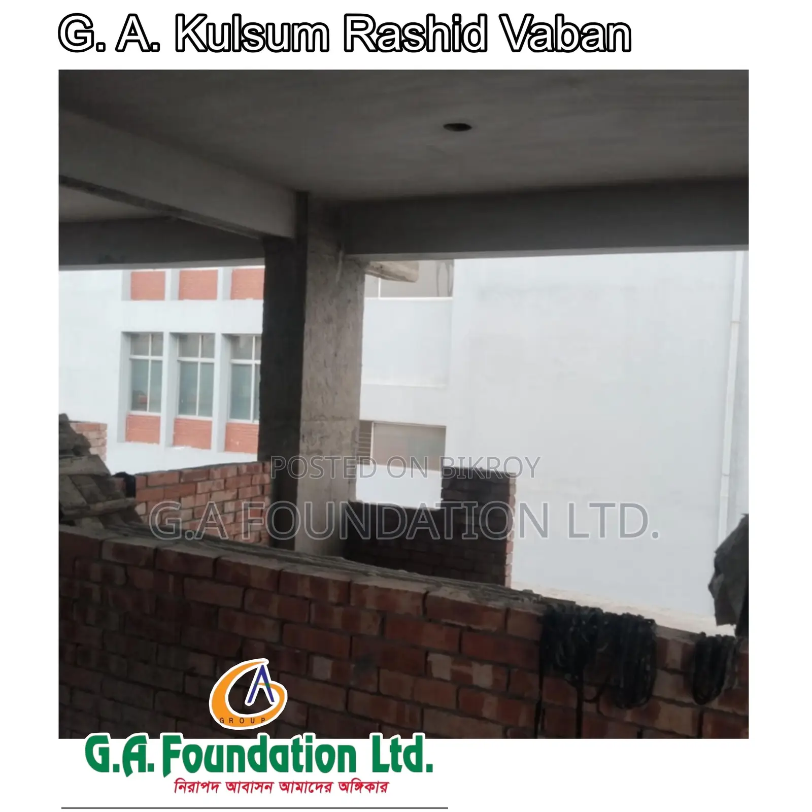 3bdrm Apartment in G. A. Kulsum Rashid, Mirpur for Sale