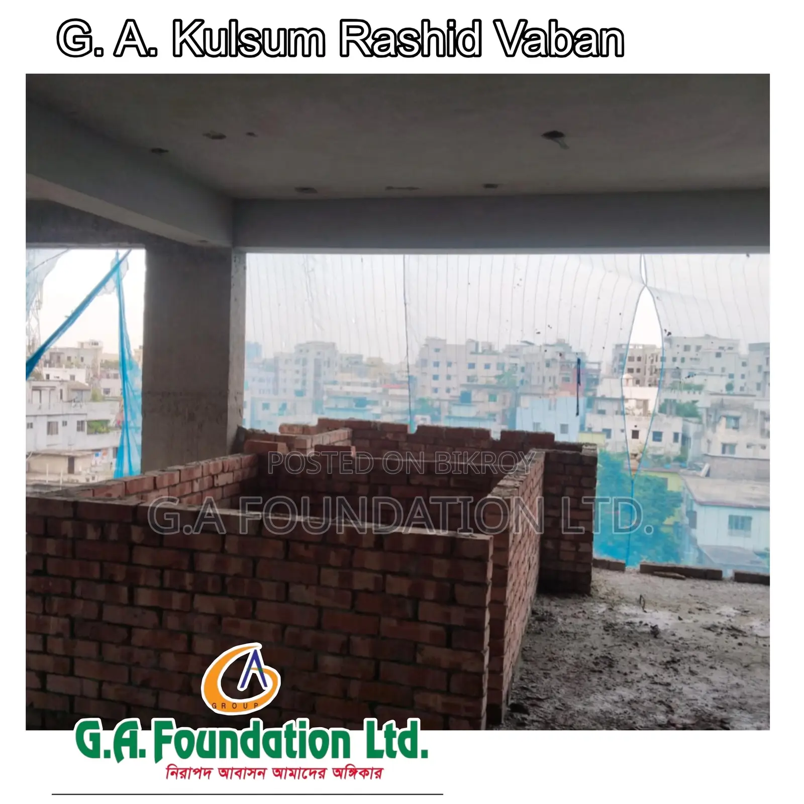 3bdrm Apartment in G. A. Kulsum Rashid, Mirpur for Sale