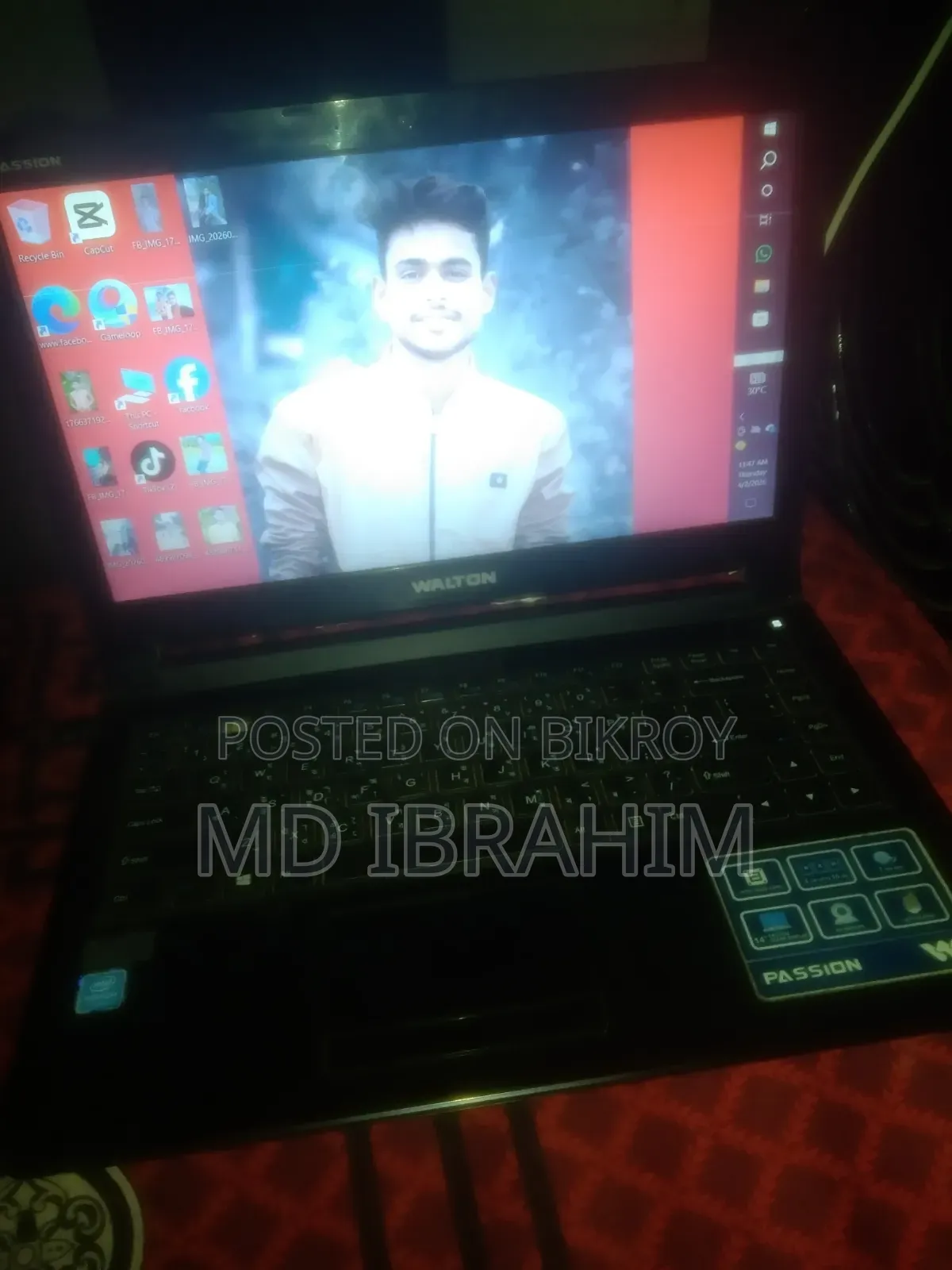 ল্যাপটপ ৪জিবি এসএসডি ৫০০জিবি