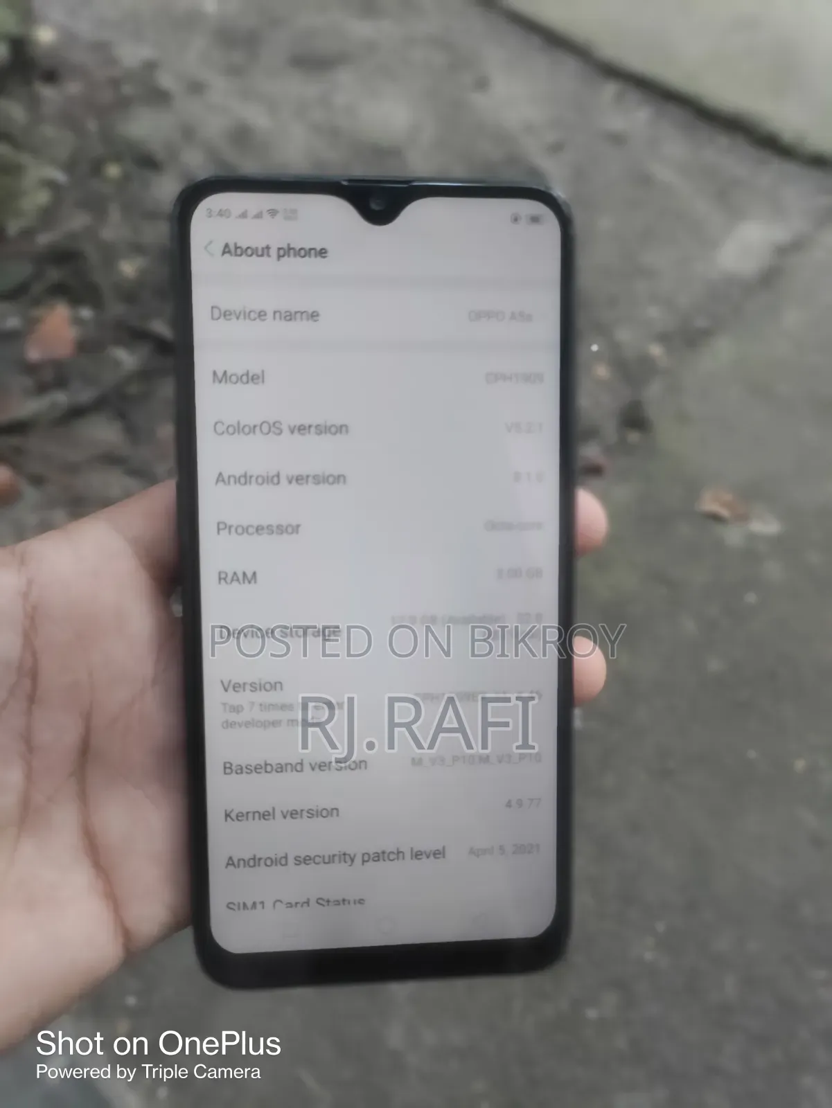 Oppo A5s (AX5s) 32 GB Black