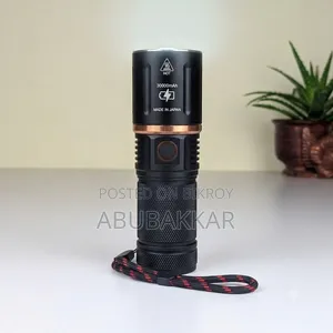 Rechargeable LED Flashlight with Telescopic Zoom and Power Bank Function