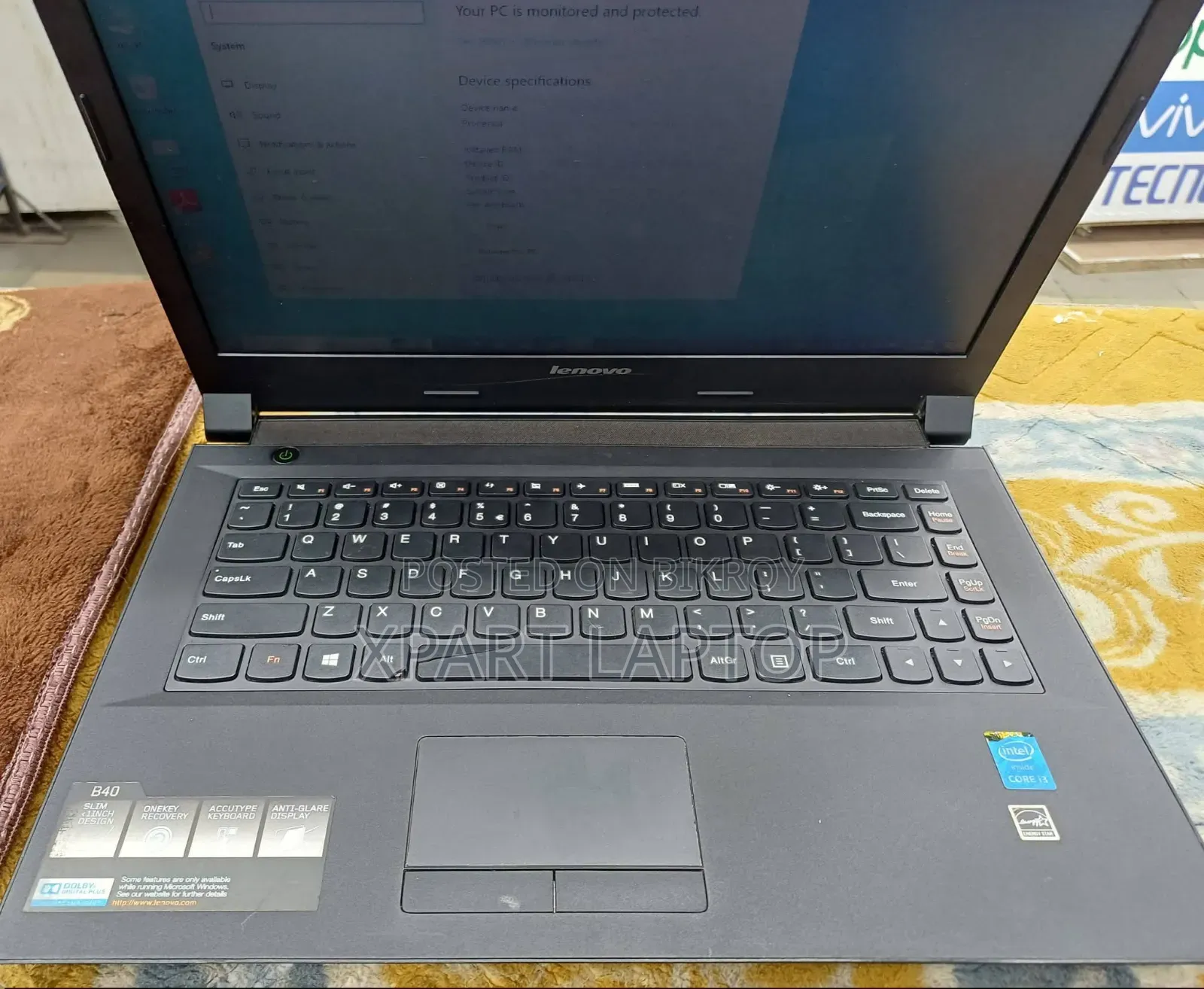 Laptop Lenovo B470 4GB Intel Core I3 HDD 500GB