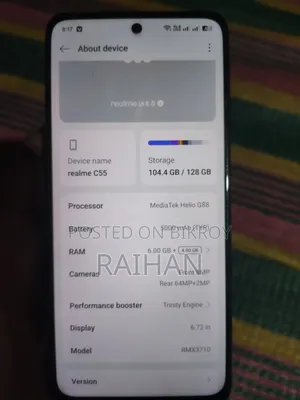 Realme C55 128 GB Black