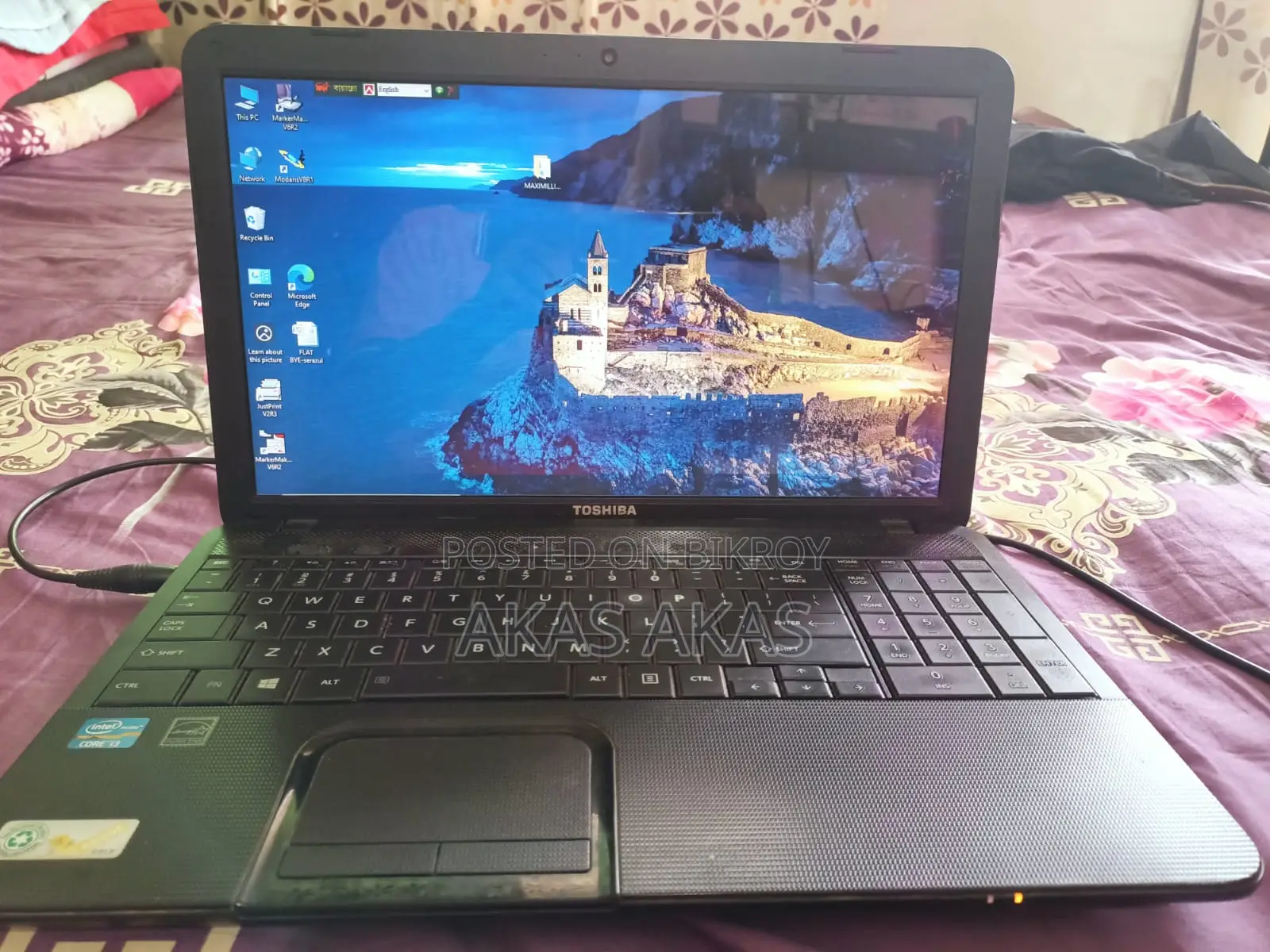 Laptop Toshiba Satellite C855 4GB Intel Core I3 SSD 128GB