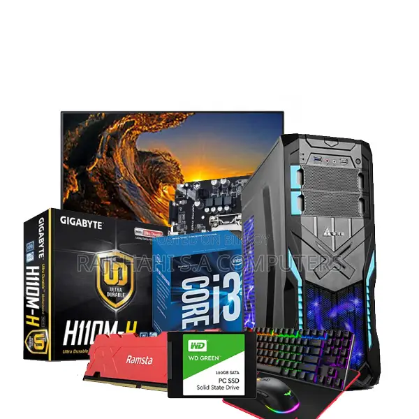 New Desktop Computer 8GB Intel Core I3 SSD 128GB