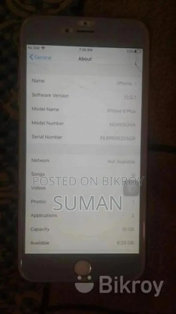 Apple iPhone 6 Plus 16 GB Silver