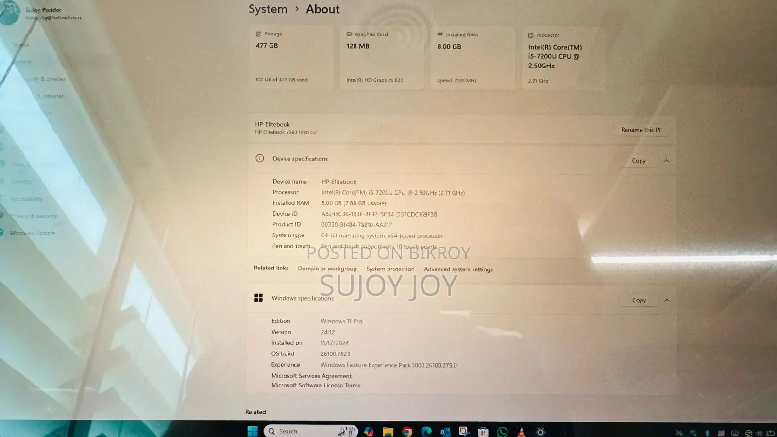 Laptop HP EliteBook 1030 8GB Intel Core I5 SSD 512GB