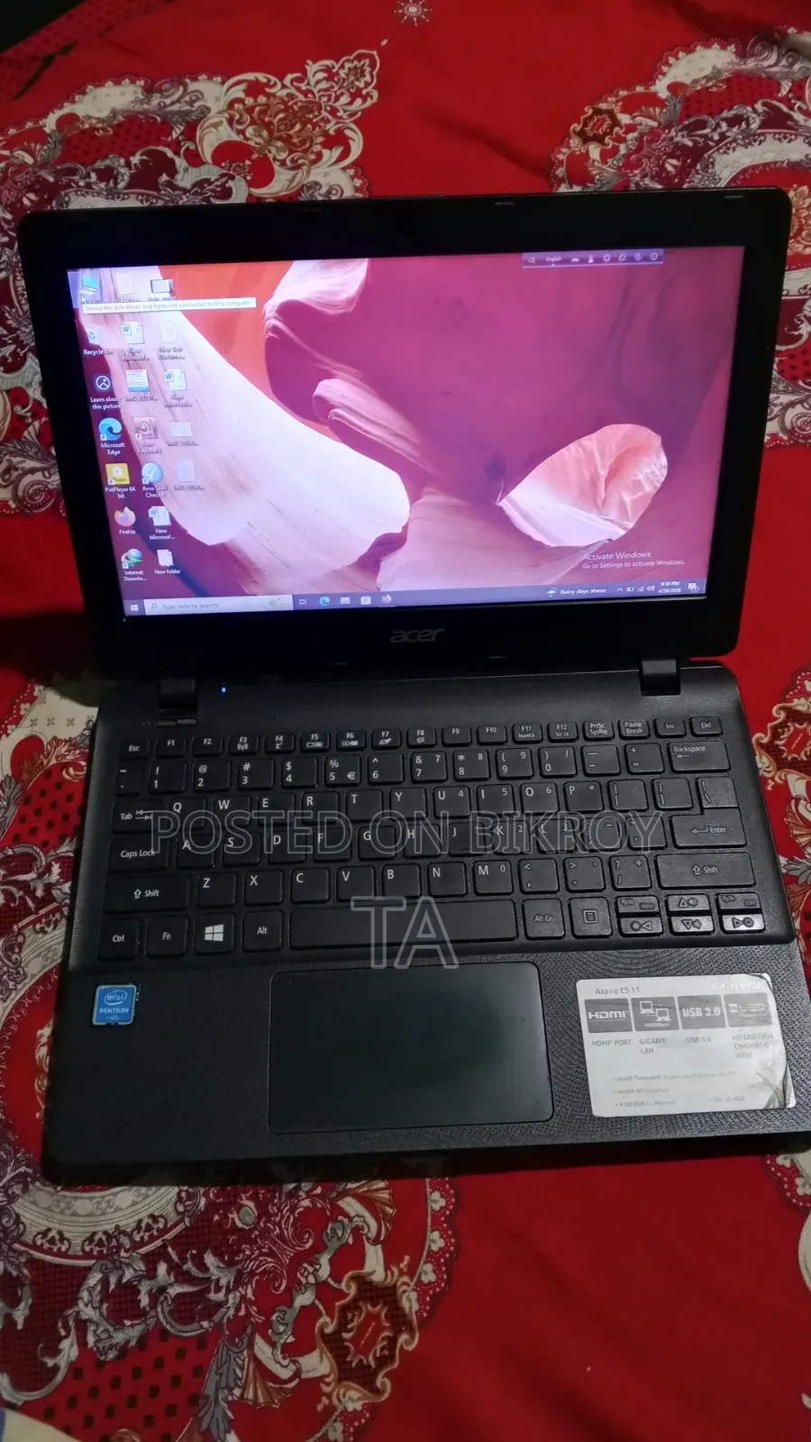 Laptop Acer Aspire ES1-131 4GB Intel Celeron SSD 128GB