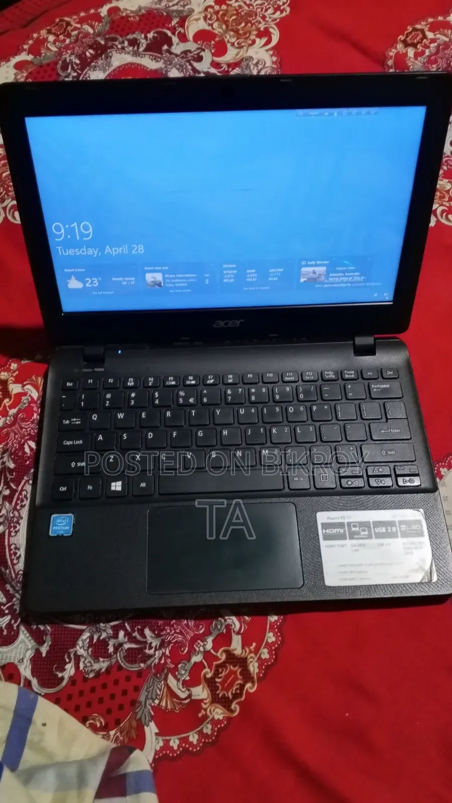 Laptop Acer Aspire ES1-131 4GB Intel Celeron SSD 128GB