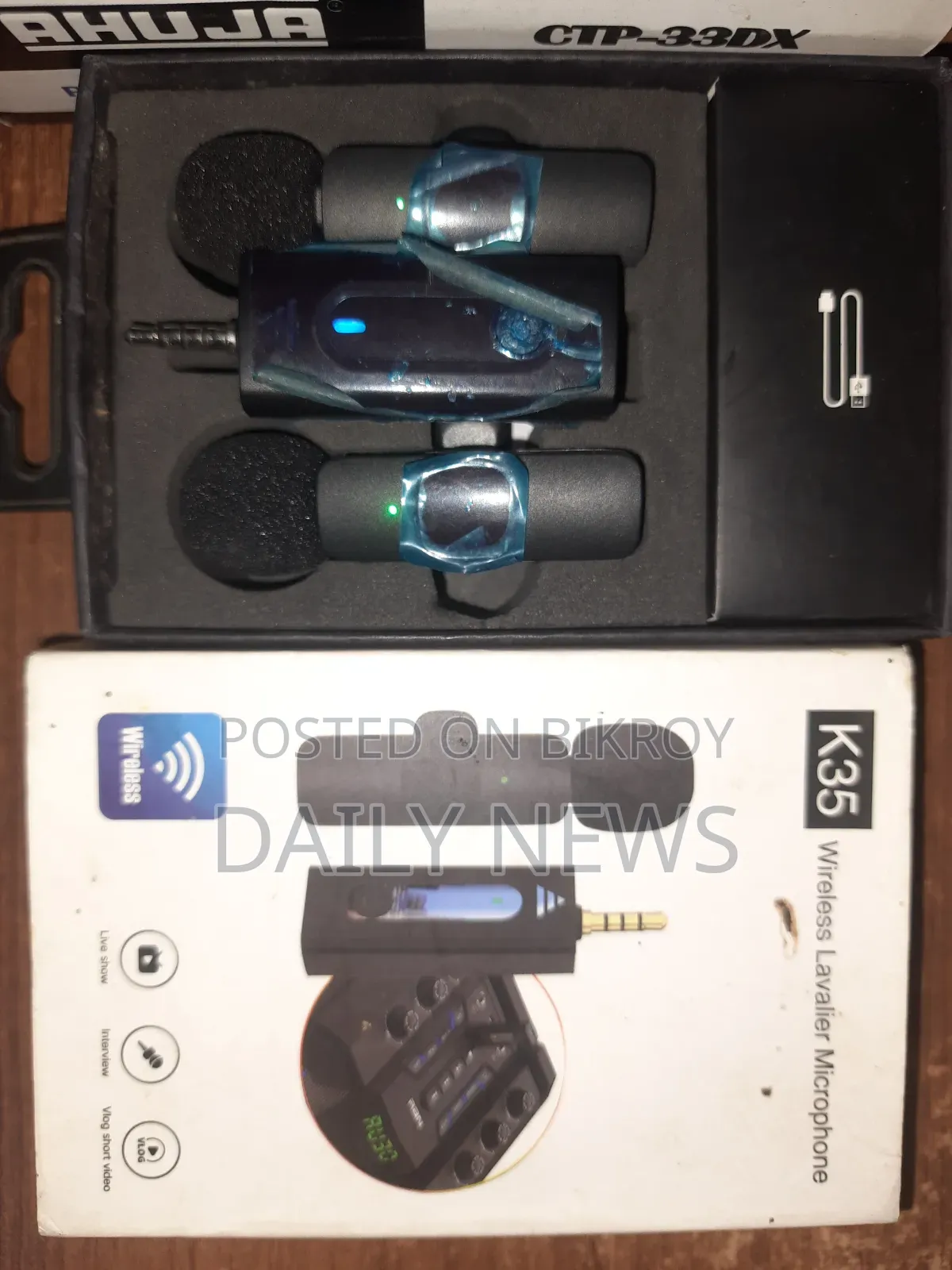 Wireless Microphone and V8s Sound Card