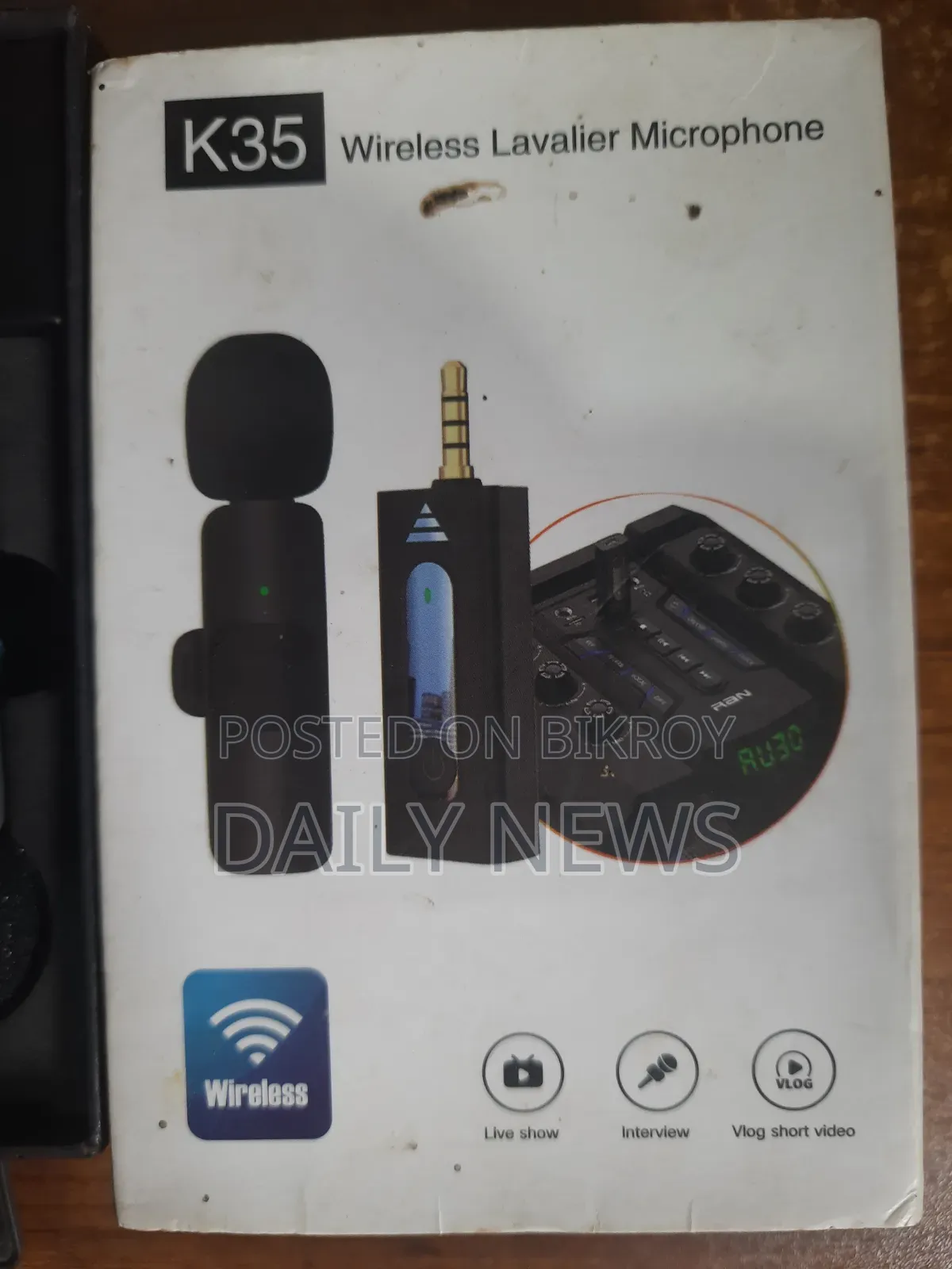 Wireless Microphone and V8s Sound Card