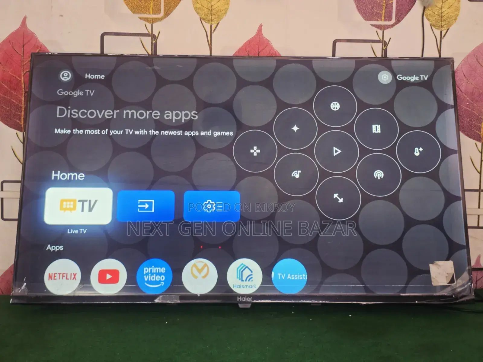 Haier 43" Google Voice TV (Six months warranty and replacement)