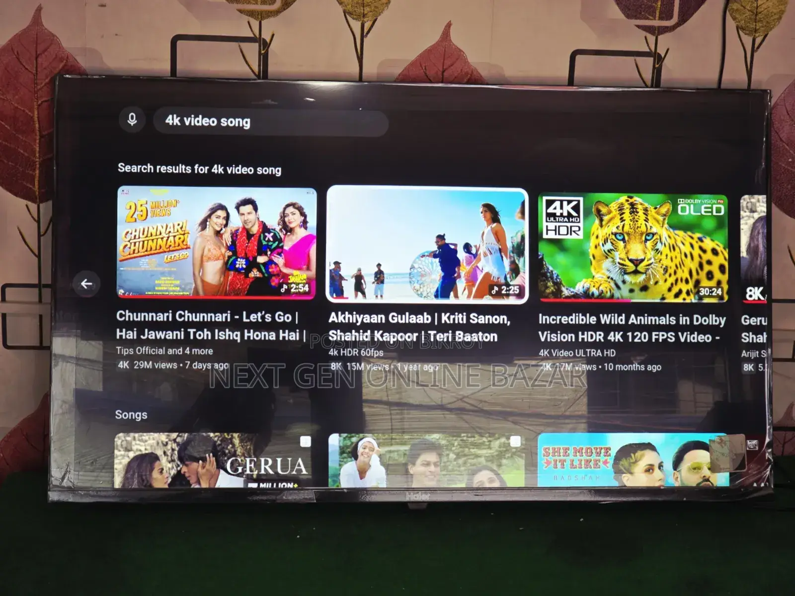 Haier 43" Google Voice TV (Six months warranty and replacement)