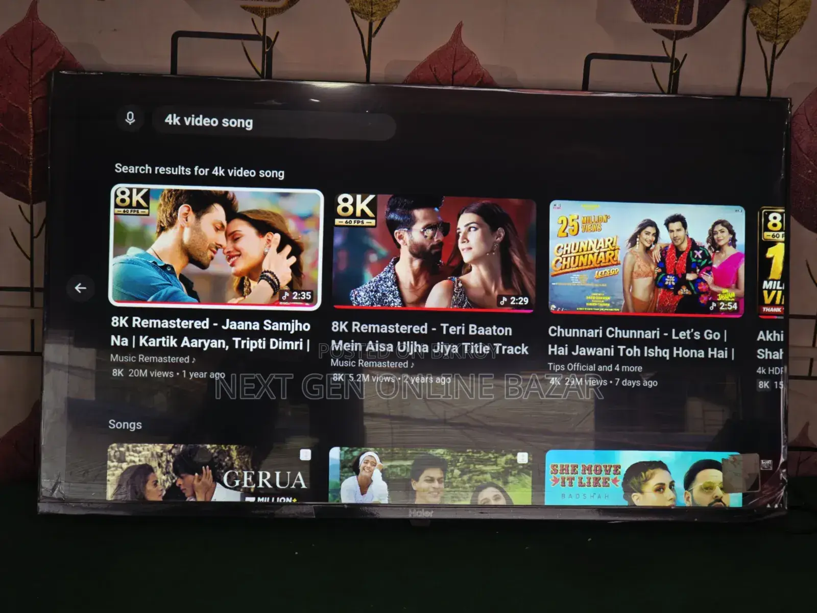 Haier 43" Google Voice TV (Six months warranty and replacement)