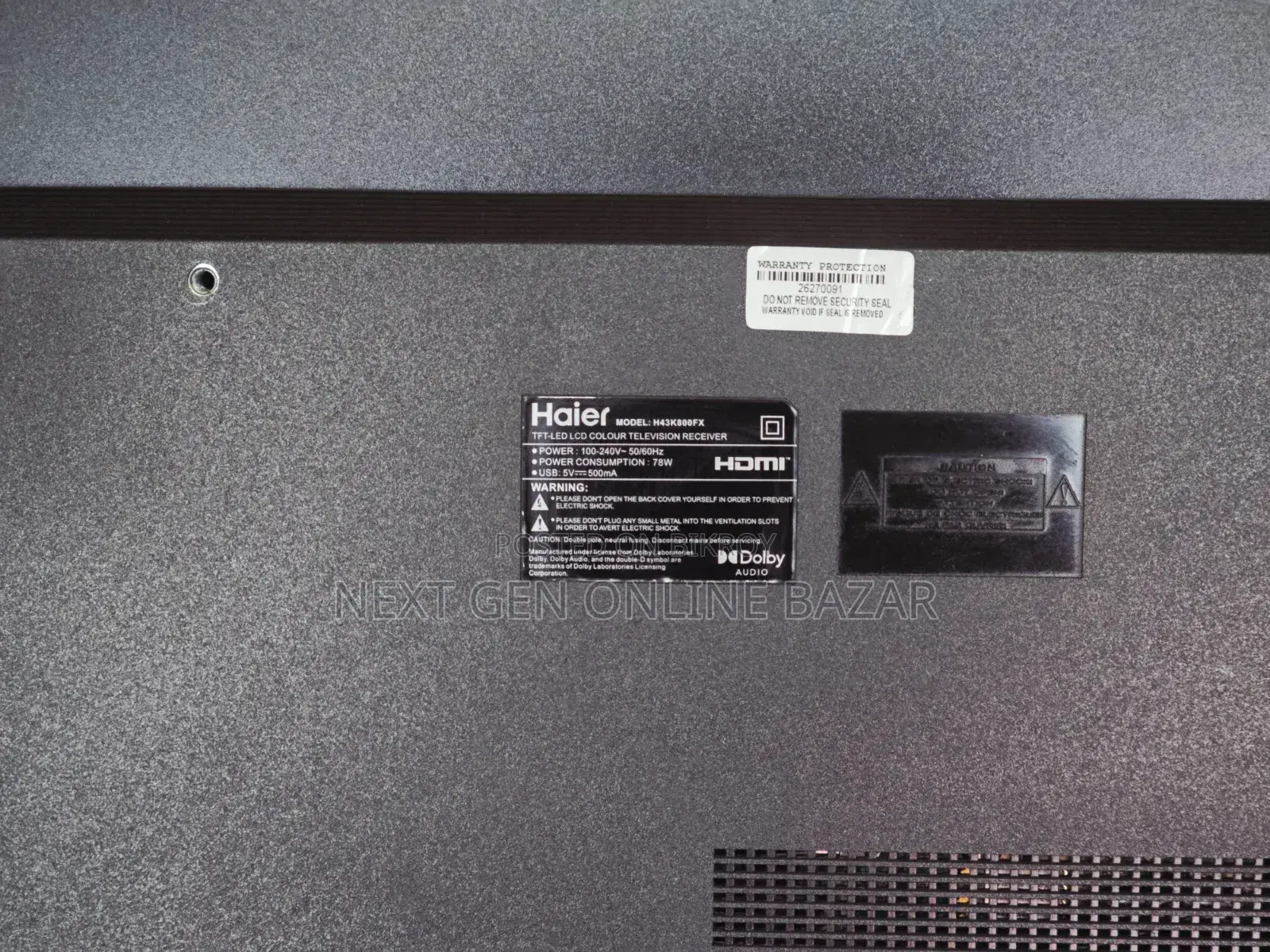 Haier 43" Google Voice TV (Six months warranty and replacement)
