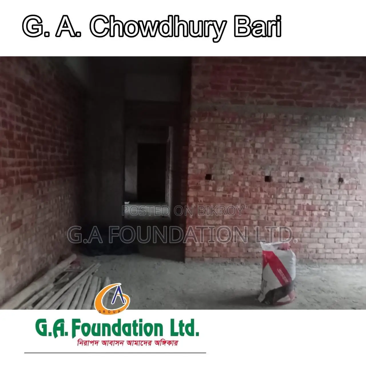 4-bedroom Apartment in G. A. Chowdhury Bari, Mirpur for Sale