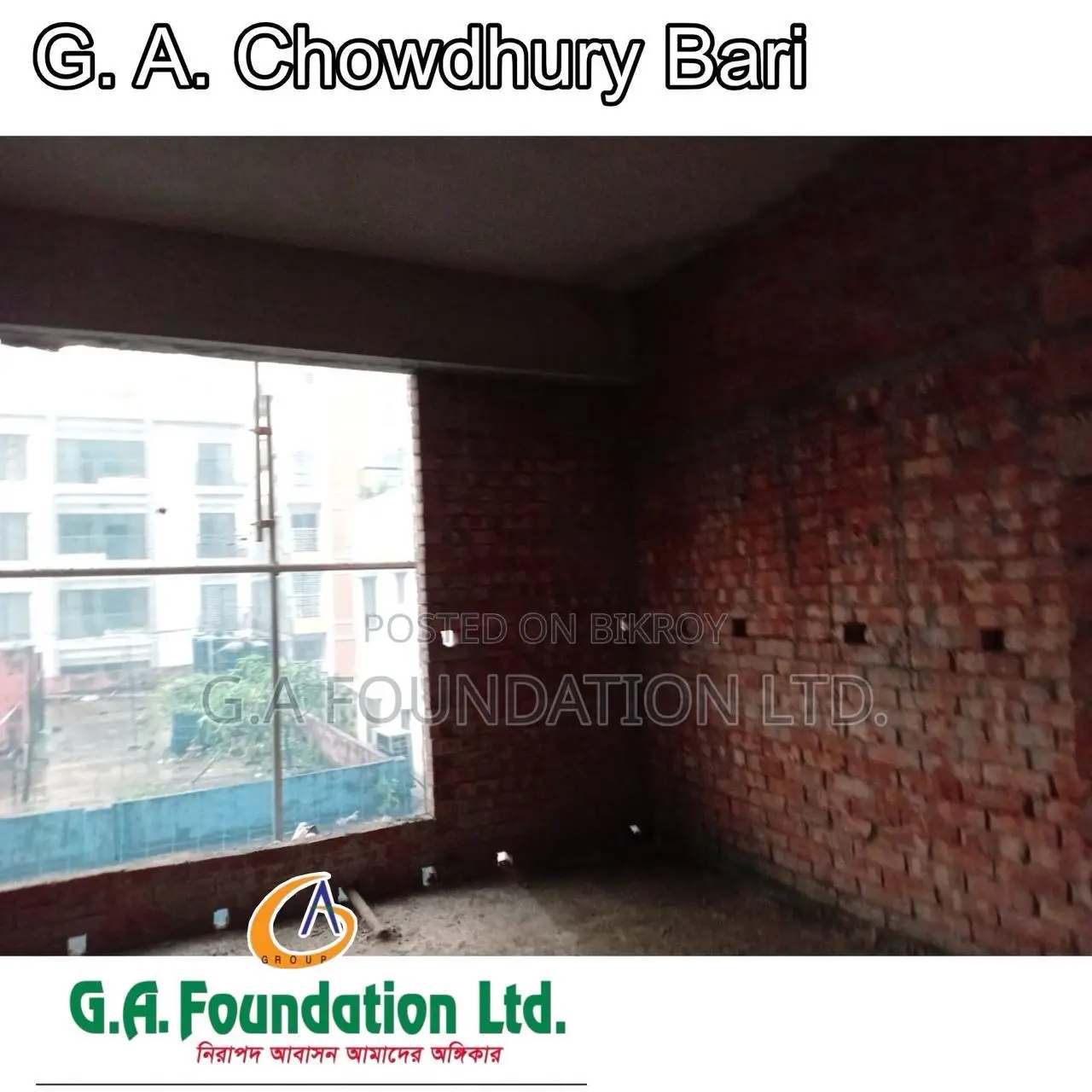 4-bedroom Apartment in G. A. Chowdhury Bari, Mirpur for Sale