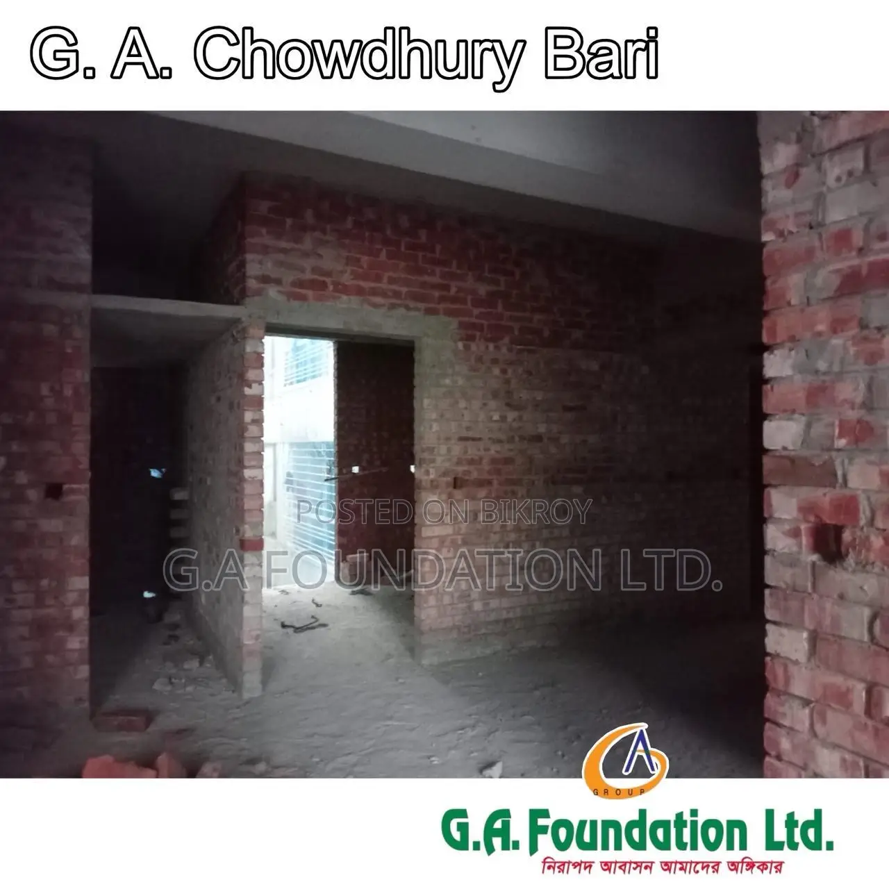 4-bedroom Apartment in G. A. Chowdhury Bari, Mirpur for Sale