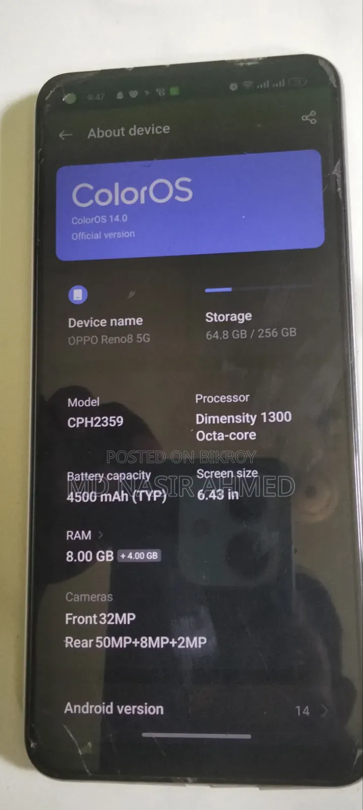 Oppo Reno8 5G 256 GB