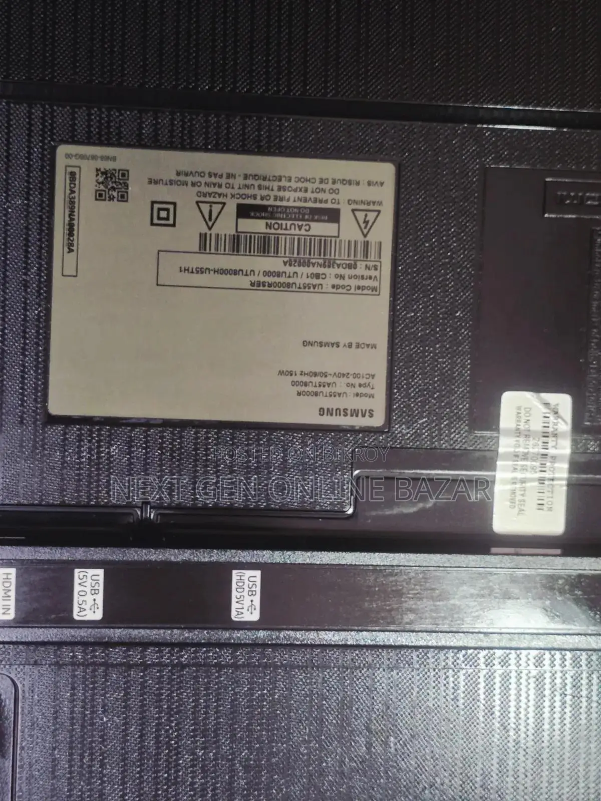 Samsung 55" Voice Control TV (Replacement Guarantee)