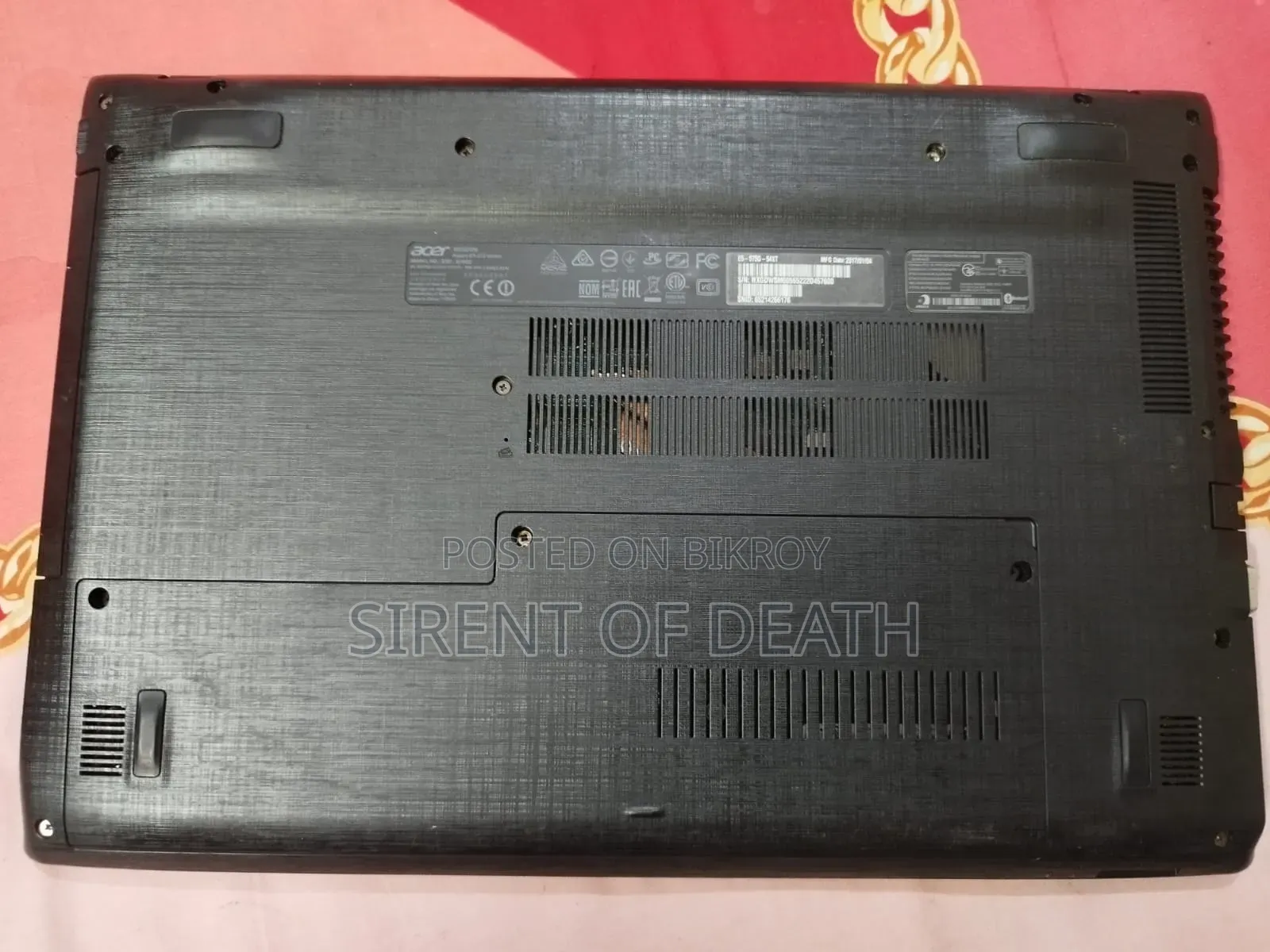 Laptop Acer Aspire E5-575g 4GB Intel Core I5 HDD+SSD 512GB