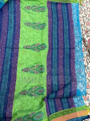 Cotton Block Print Saree