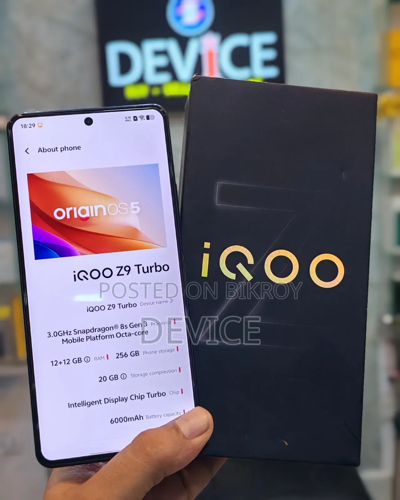 iQOO Z9 256 GB Black