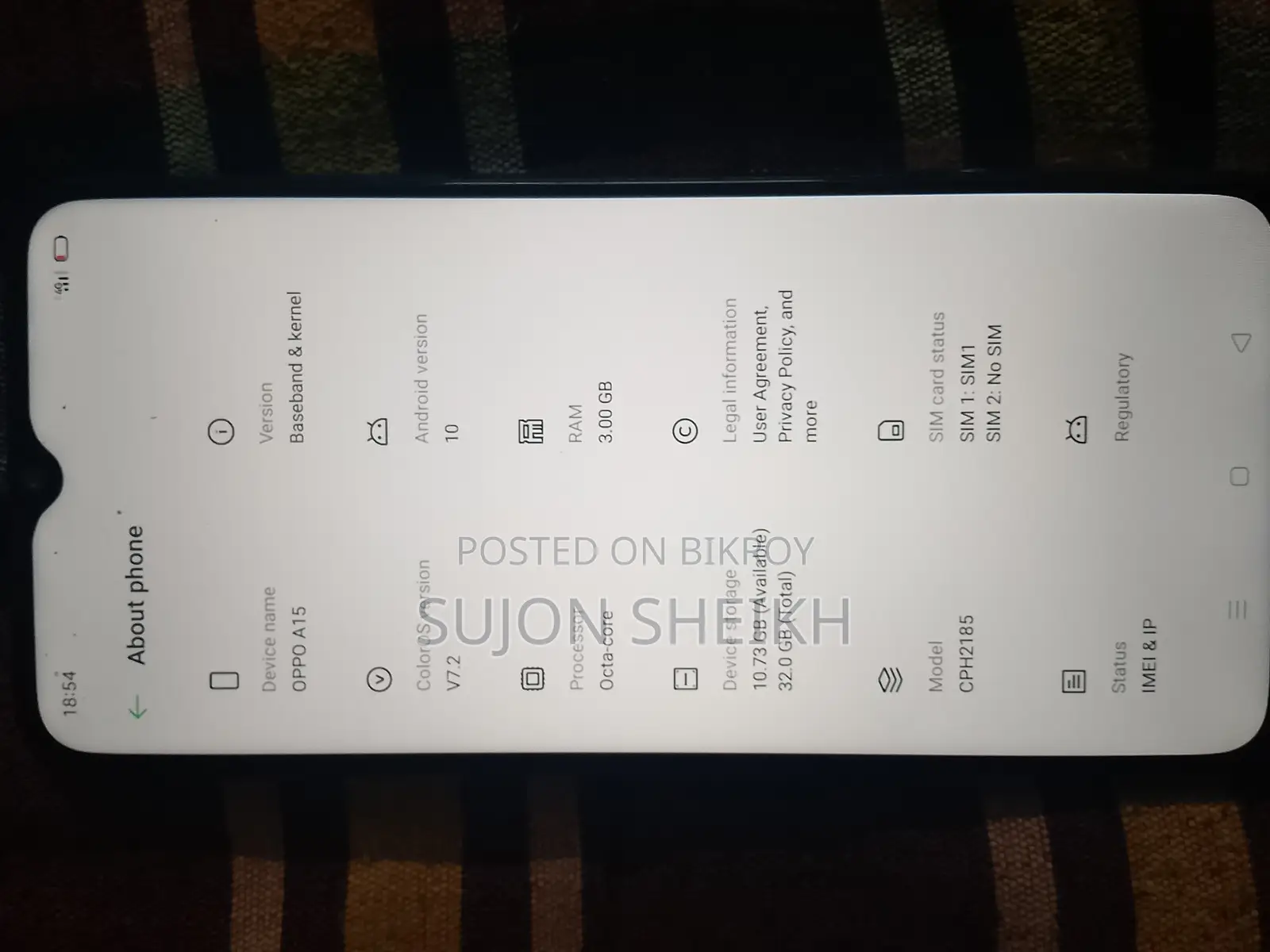 Oppo A15 32 GB Blue