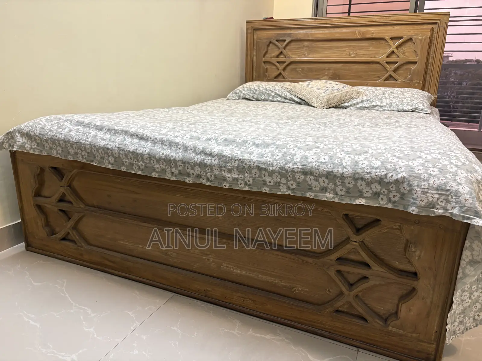 Teak Wood Box Bed