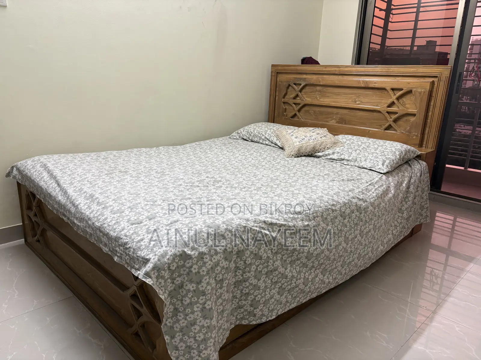 Teak Wood Box Bed