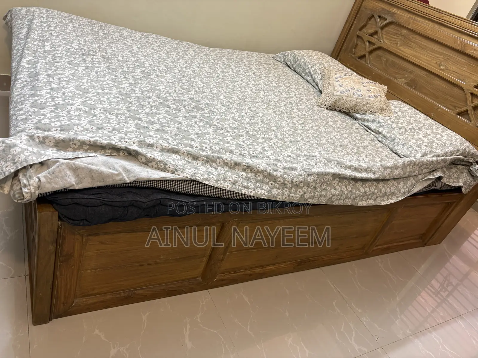 Teak Wood Box Bed