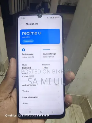 Realme Note 70T 64 GB Gold