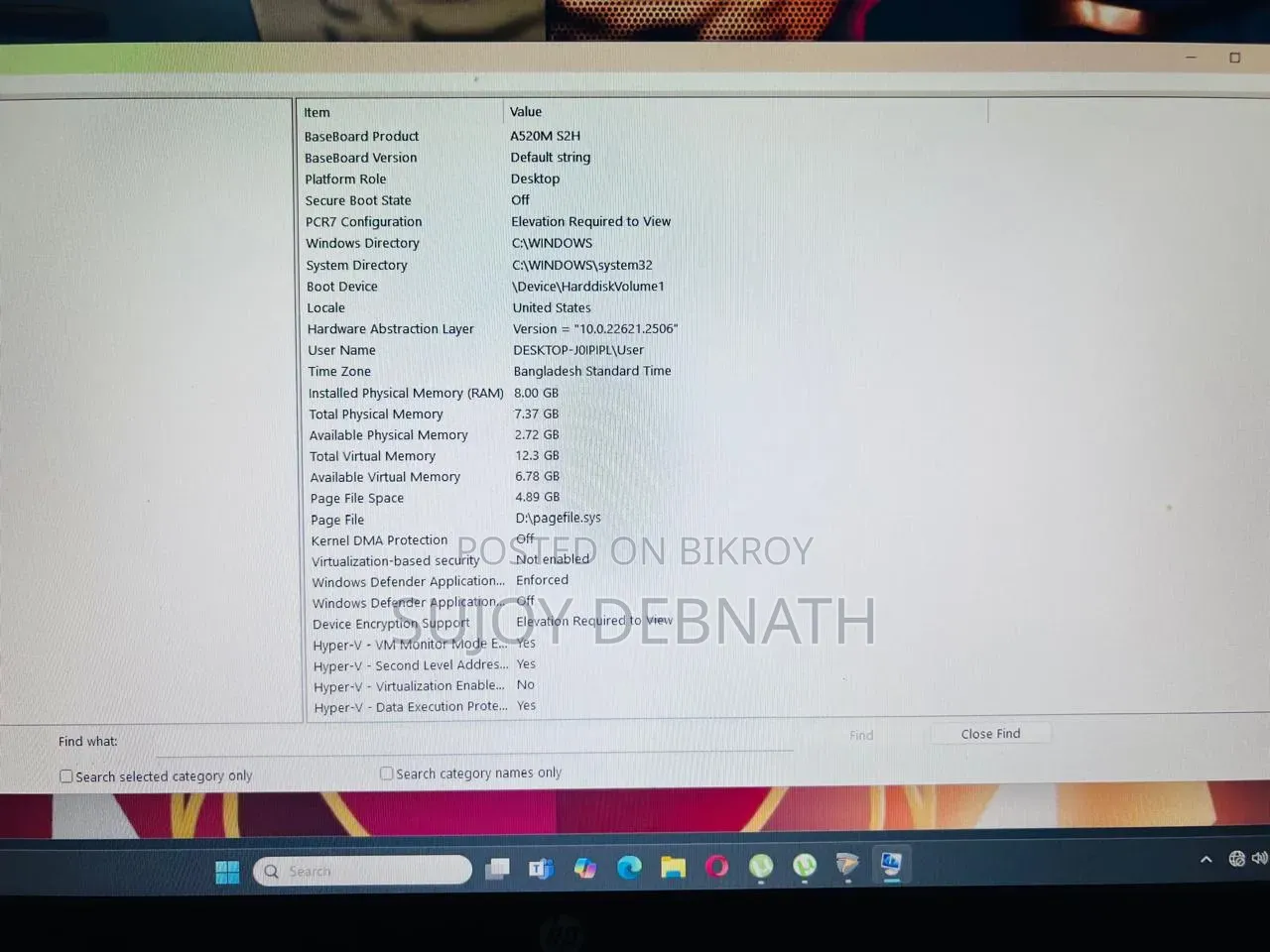 Desktop Computer 8GB AMD Ryzen 5 HDD 1T