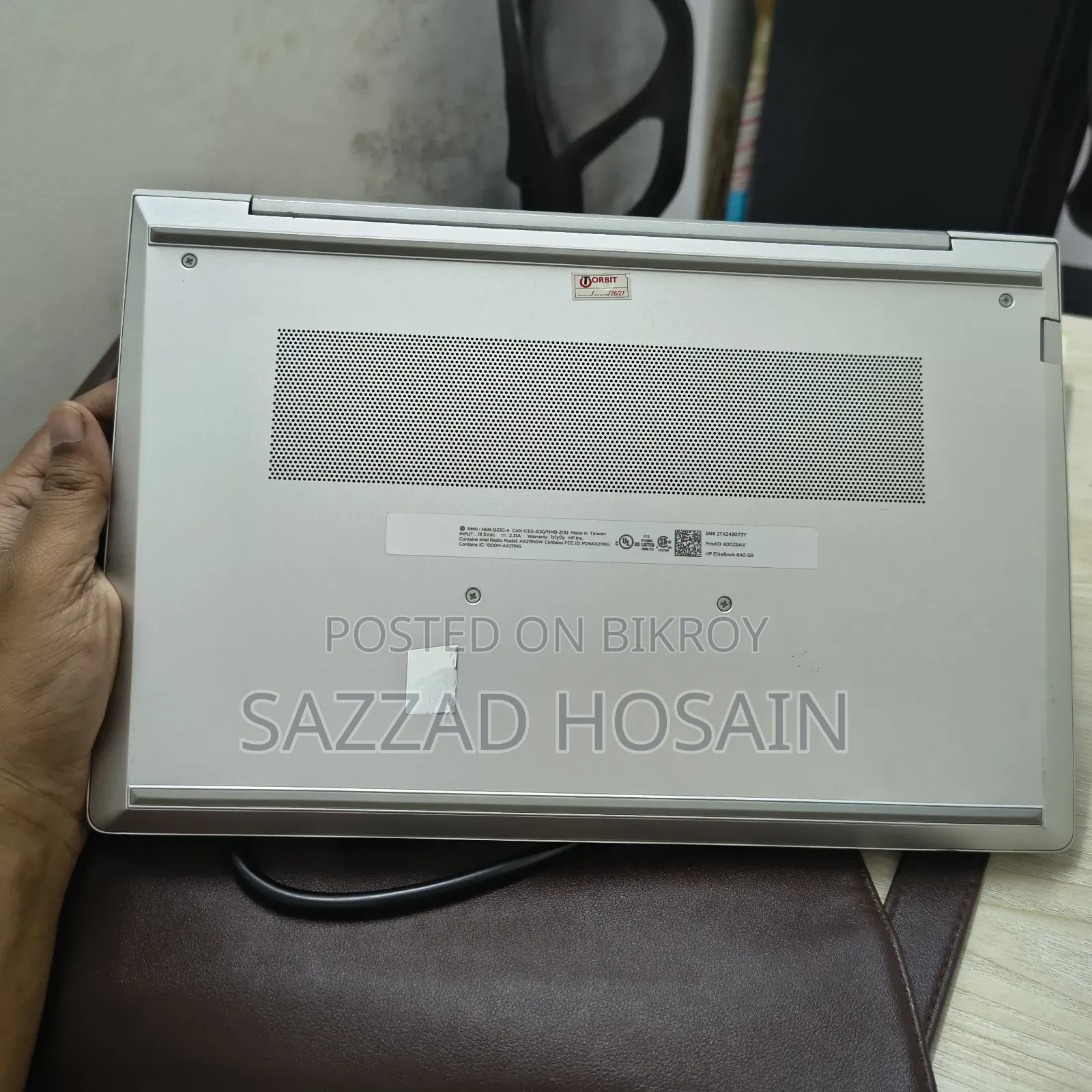 Laptop HP EliteBook 640 G9 16GB Intel Core I7 SSD 500GB