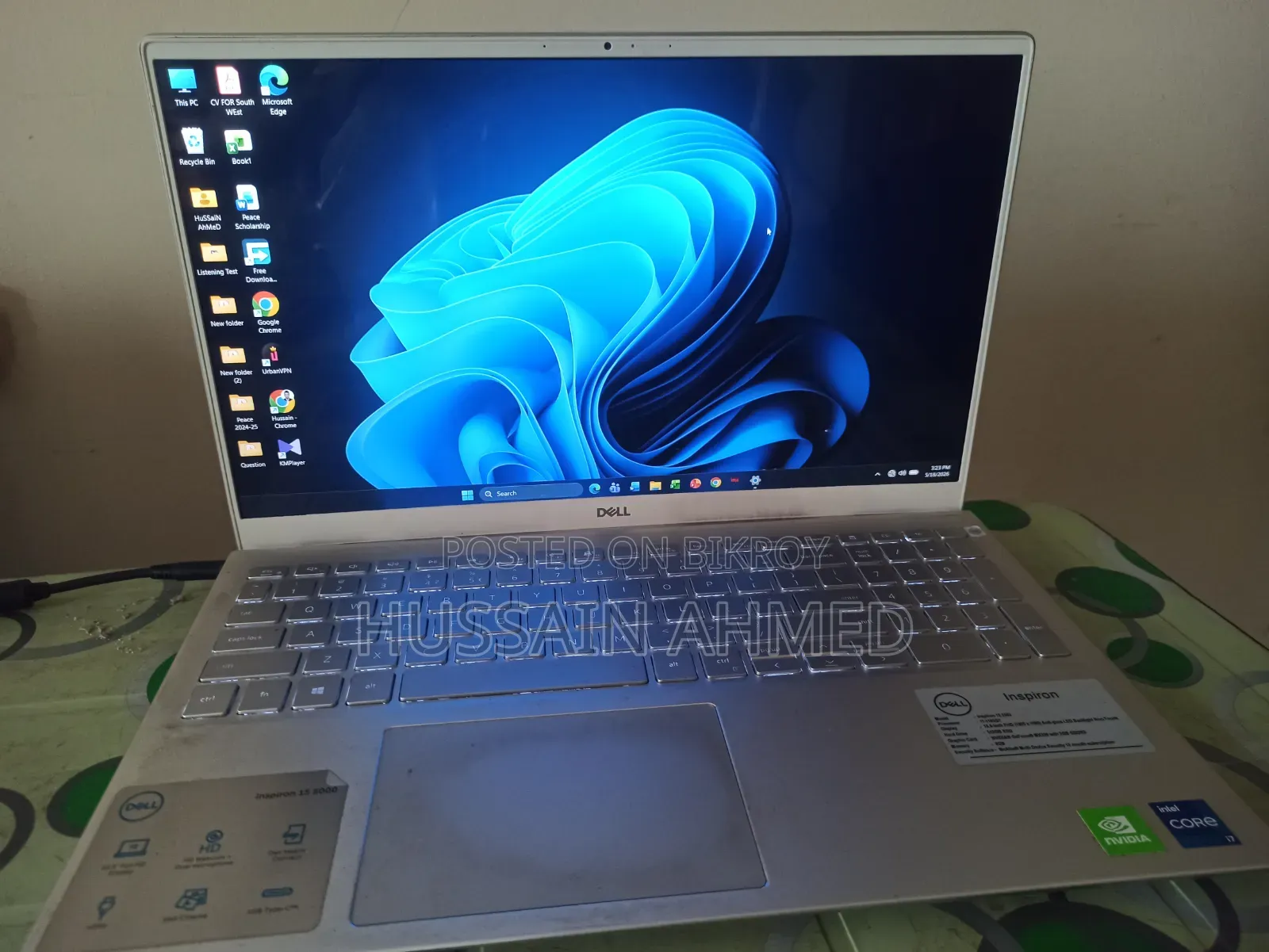 New Laptop Dell Inspiron 15 8GB Intel Core i7 SSD 512GB