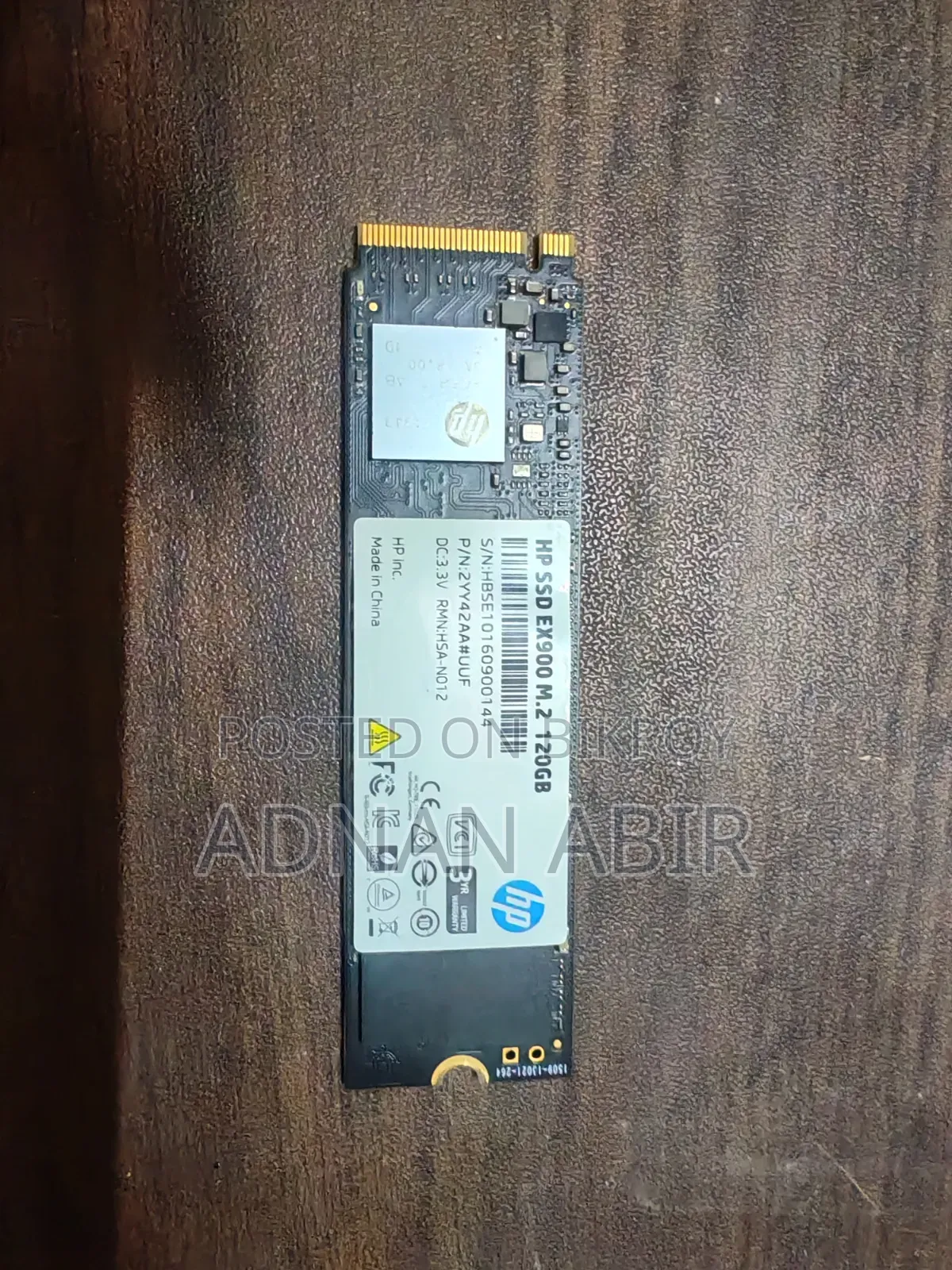 Hp Nvme SSD 120gb