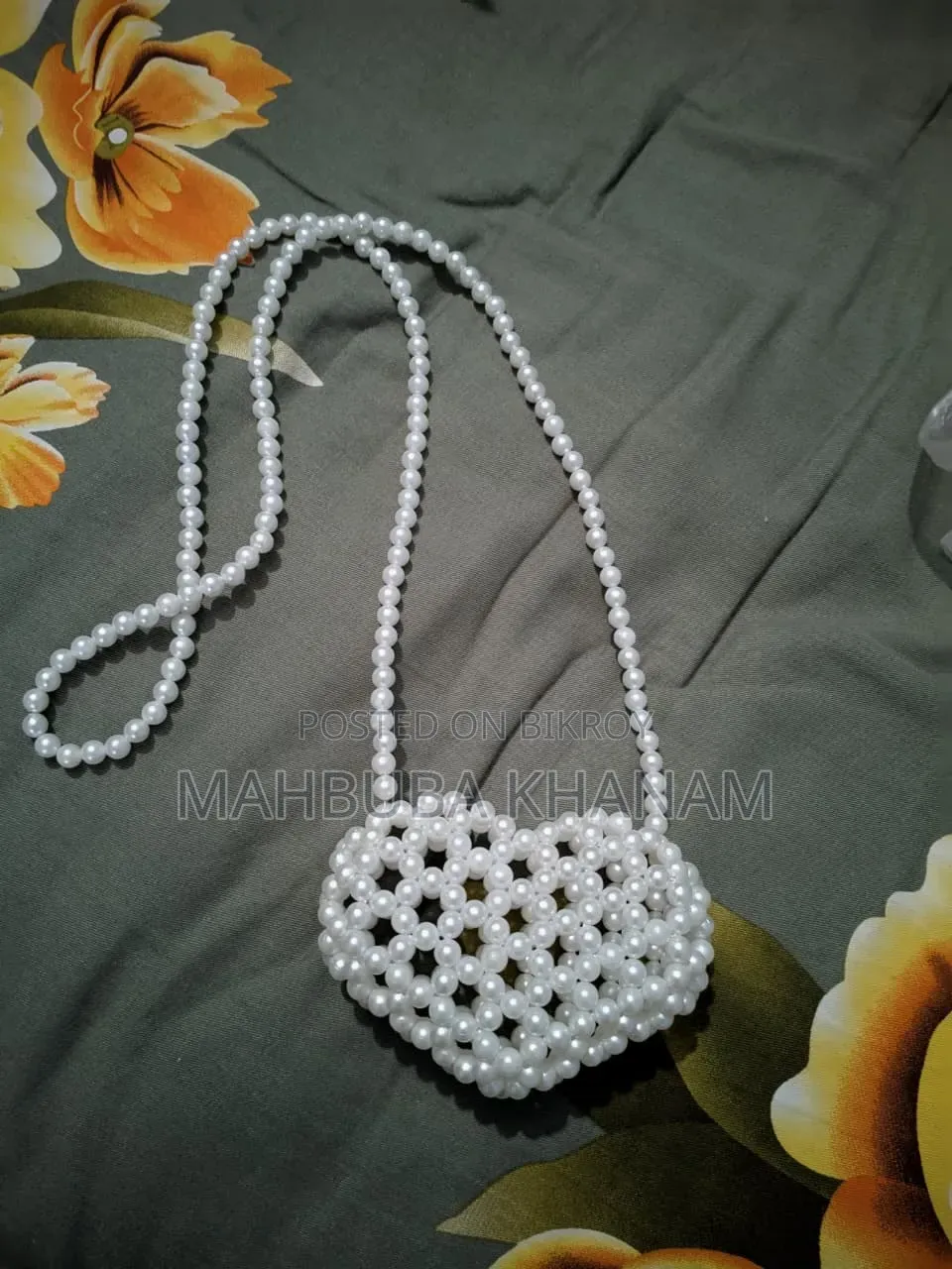 Beaded Heart Bag