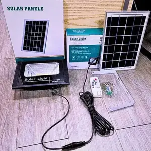 New 30-500w Solar Flood Lights With Remote Control Outdoor Ip67 Waterproof