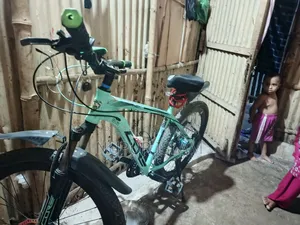 The bicycle is still like new, you can take it and ride.