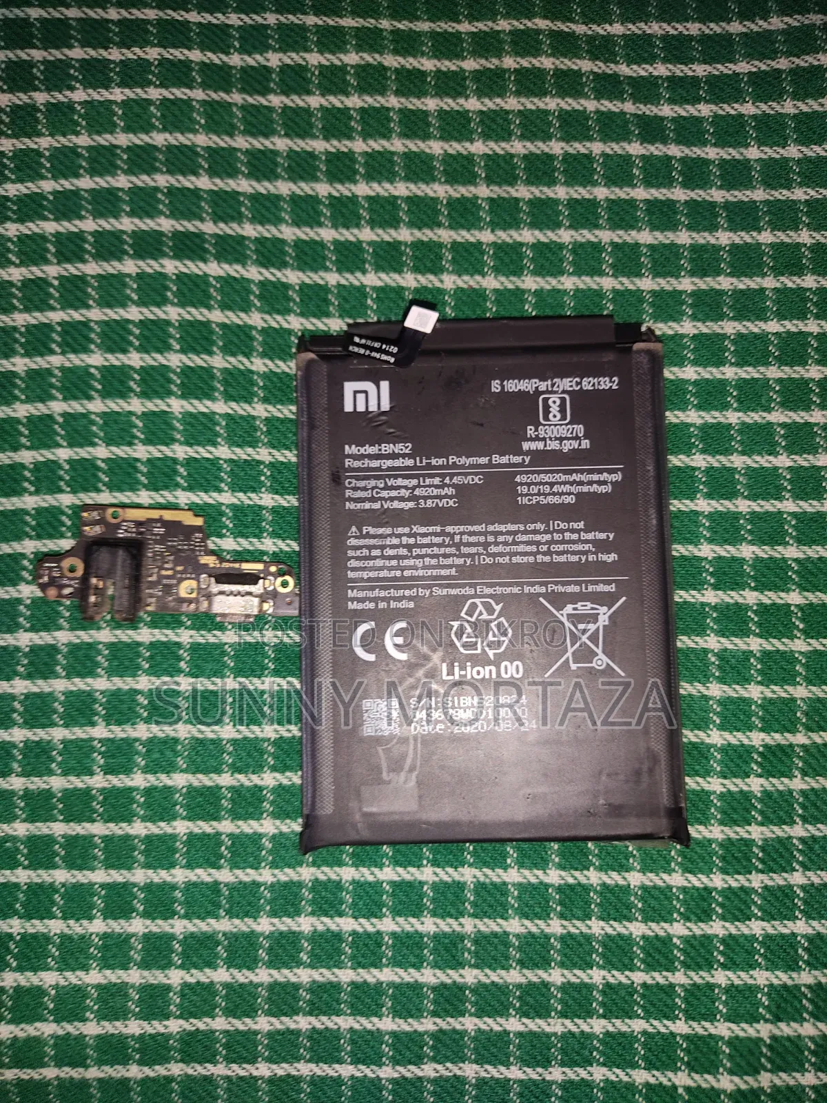 Xiaomi Redmi Note 9 Pro Battery or Logic