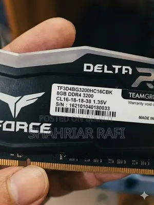Team T-Force Delta RGB 8GB DDR4 3200MHz Black