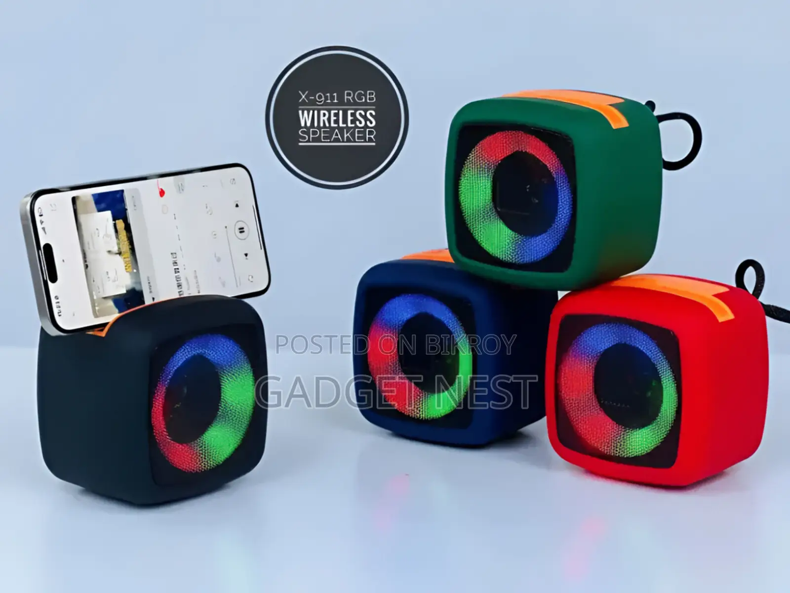 X-911 Mini Disco Bluetooth | RGB Led | Fm | Tf Card | Usb | Portable