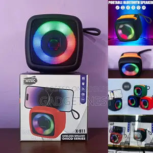 X-911 Mini Disco Bluetooth | RGB Led | Fm | Tf Card | Usb | Portable
