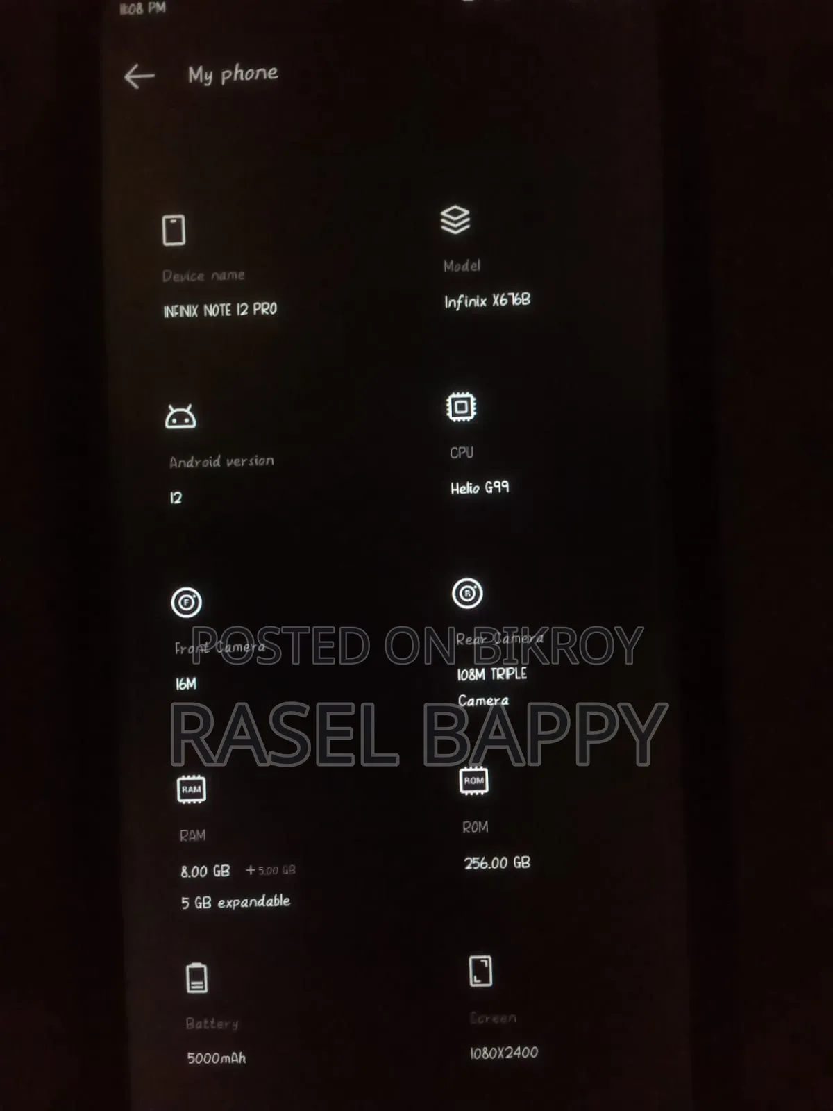 Infinix Note 12 Pro 256 GB Blue